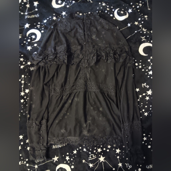 Widow Psychic Sinner Sheer Blouse - Picture 2 of 6